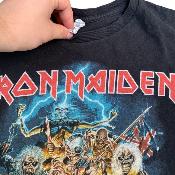 VINTAGE Iron Maiden Graphic Shirt Medium Black - Picture 4 of 4